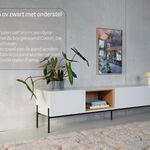 Tv-meubel, RAAT, Halm 225 OV, zwart, met frame en 1 cocon